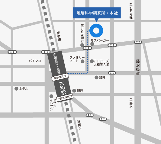 大和本社の地図