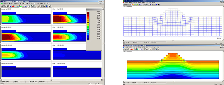 2D-Consoil解析結果図例