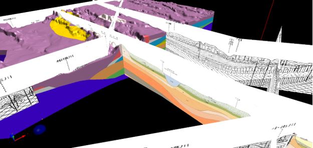 地質推定結果・断面表示