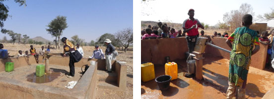 村落の共同井戸　　　　　　　　　　　小学校の井戸