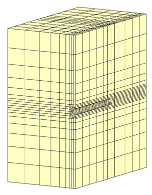 完全連成解析で用いたモデル